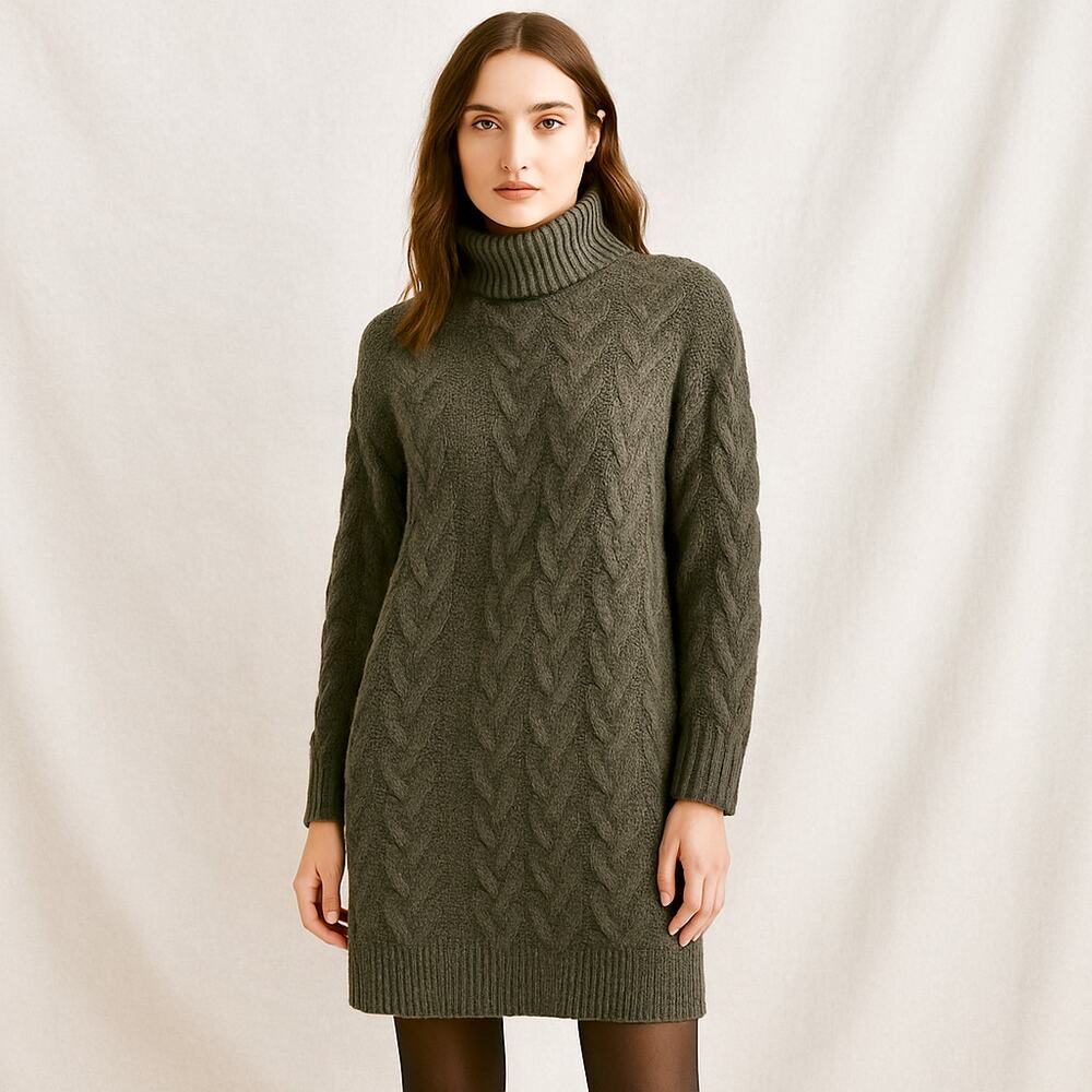 SOLD SOLD SOLD Luxury Cashmere Silk Wool Chunky Minimalist Cable Knit Sweate - Picture 11 of 11